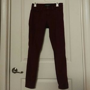 Cranberry skinny jeans